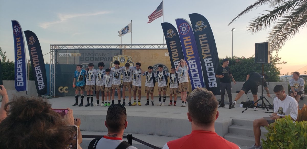 Runners up on the podium at the All American Golden Cup