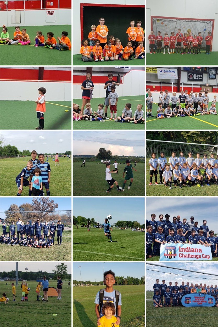A montage of Ibrahim Mahmoud's soccer years, from indoor sessions at Metro through Sporting Southern Indiana and the Indiana Challenge Cup